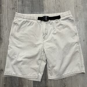Gramicci Belted Cotton Casual Outdoor Hiking Climbing Mens Large Camp Shorts